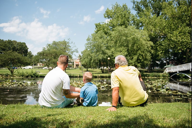 Grandfather, Son and Grandson