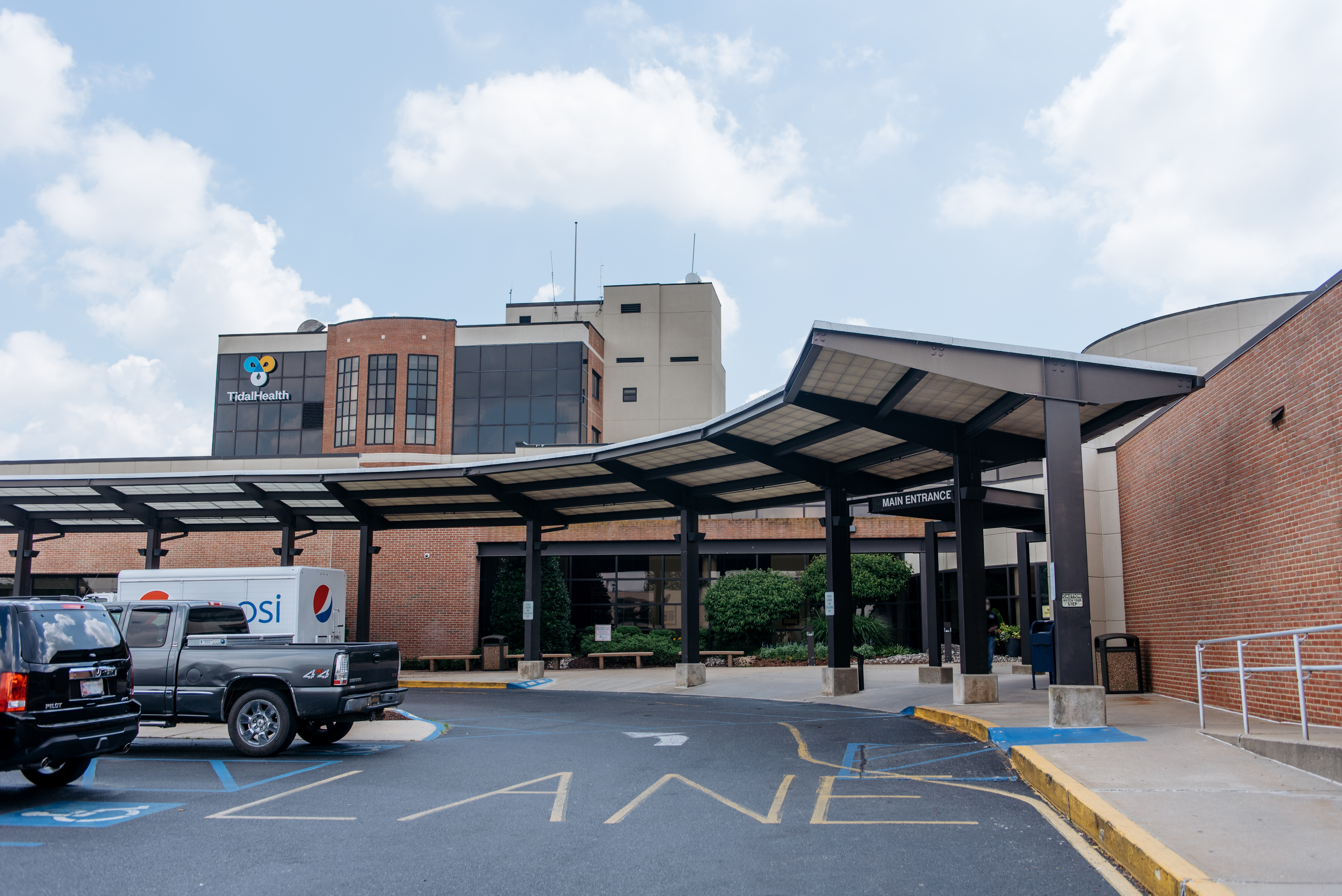 TidalHealth Nanticoke, Main Entrance