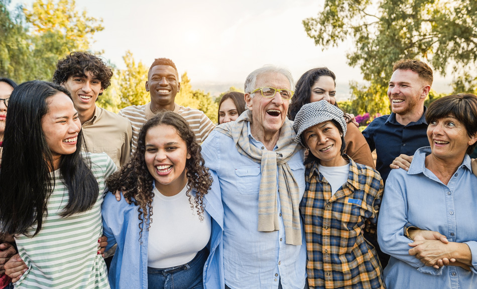 Group of community members
