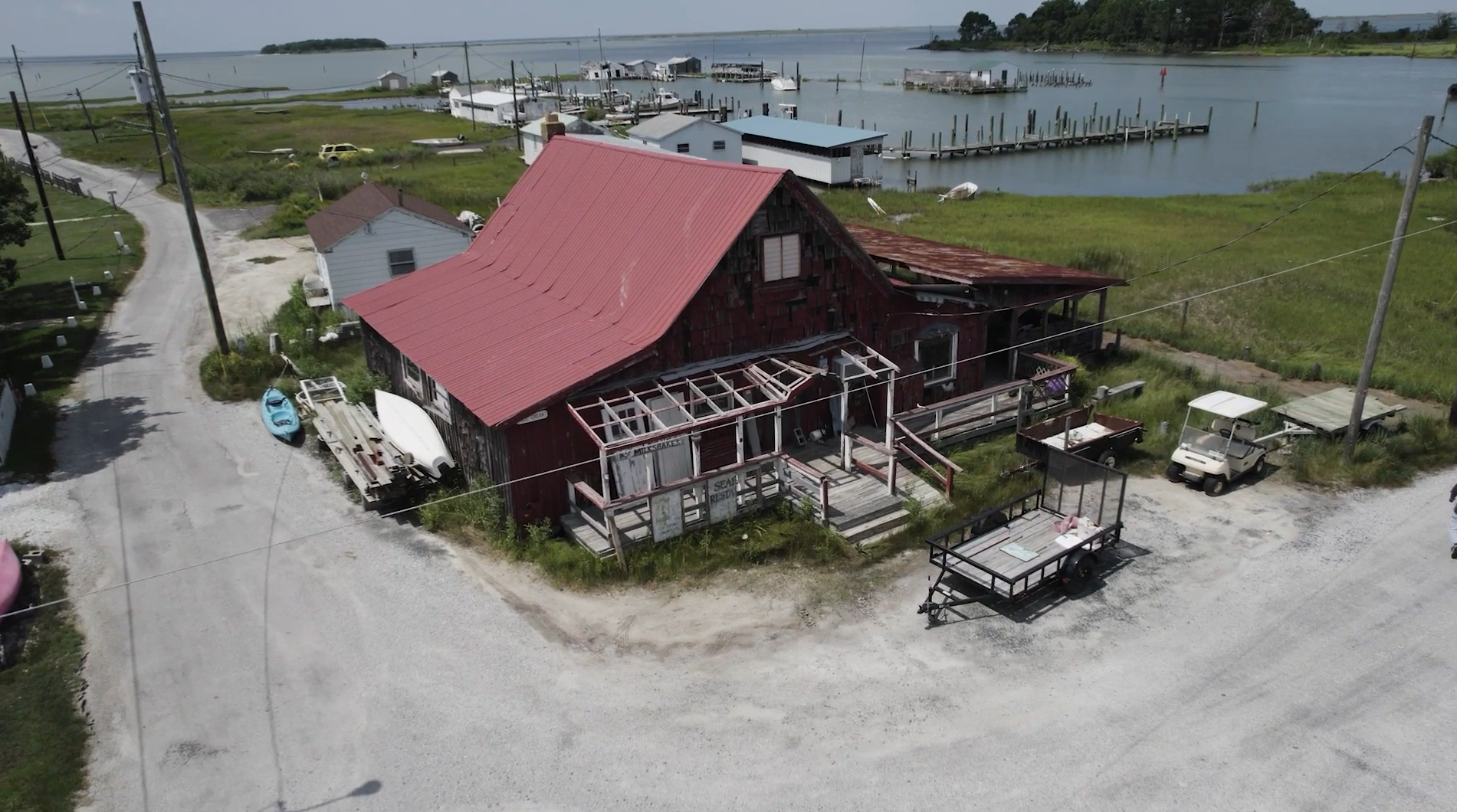 Aerial view of Smith Island
