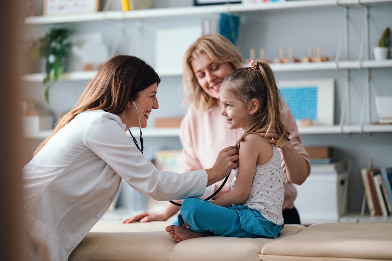 Doctor caring for patient