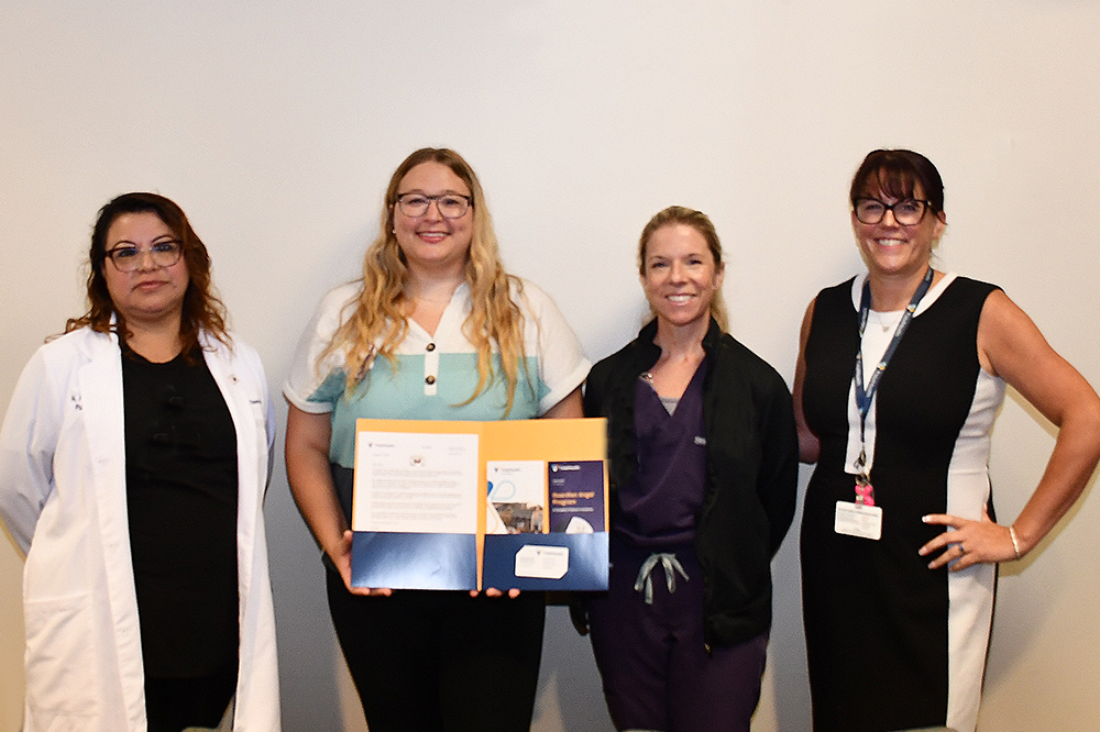 Pictured left to right are: Nidia Hall, Kacey Klink, Sarah Esh and Jessica Jersey from the TidalHealth Foundation.