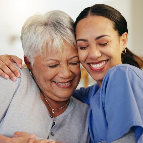 Nurse and woman