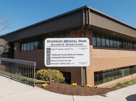 TidalHealth Primary &amp; Specialty Care located in the Riverside Medical Park