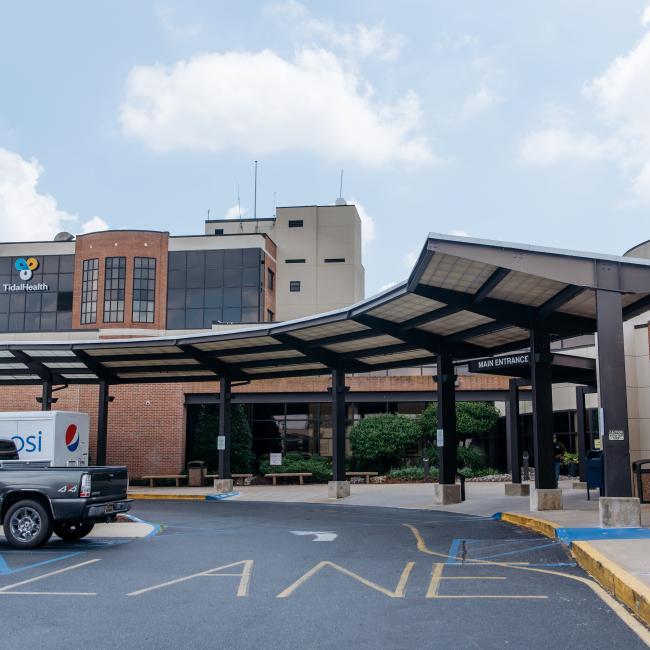 TidalHealth Nanticoke, Main Entrance
