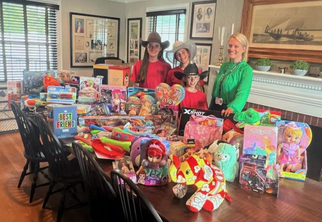 2023 Lil Miss MDHSRA collects toys for Brooke's Toy Closet
