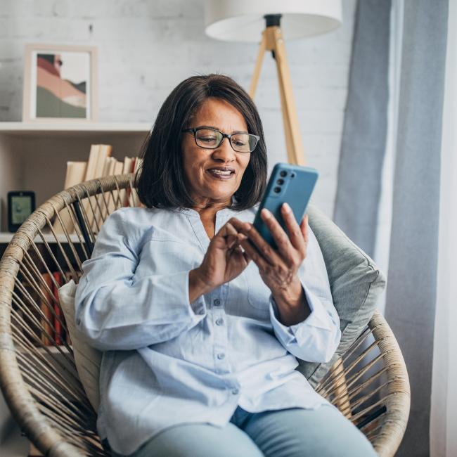 woman on phone