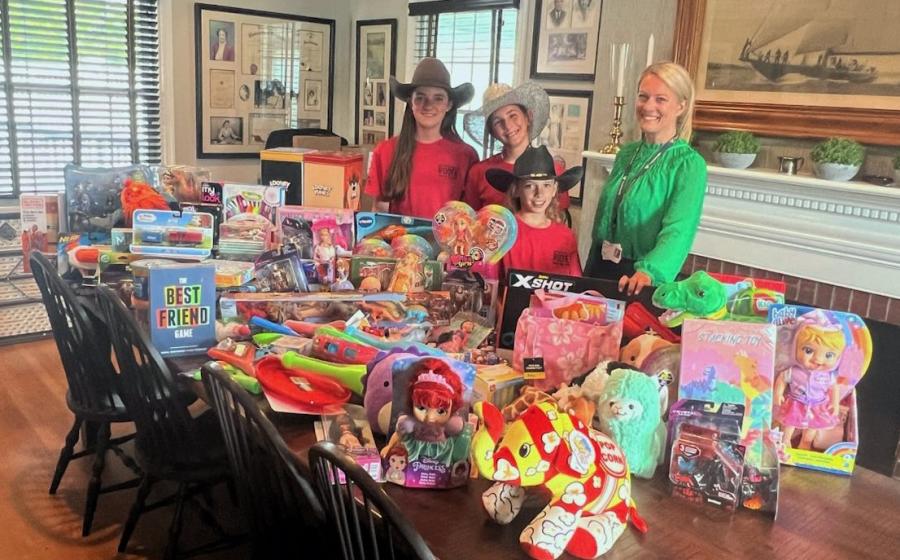 2023 Lil Miss MDHSRA collects toys for Brooke's Toy Closet