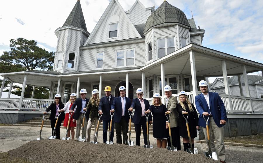 Edward Q. Wilgus Community Clinic groundbreaking at Hotel Esther