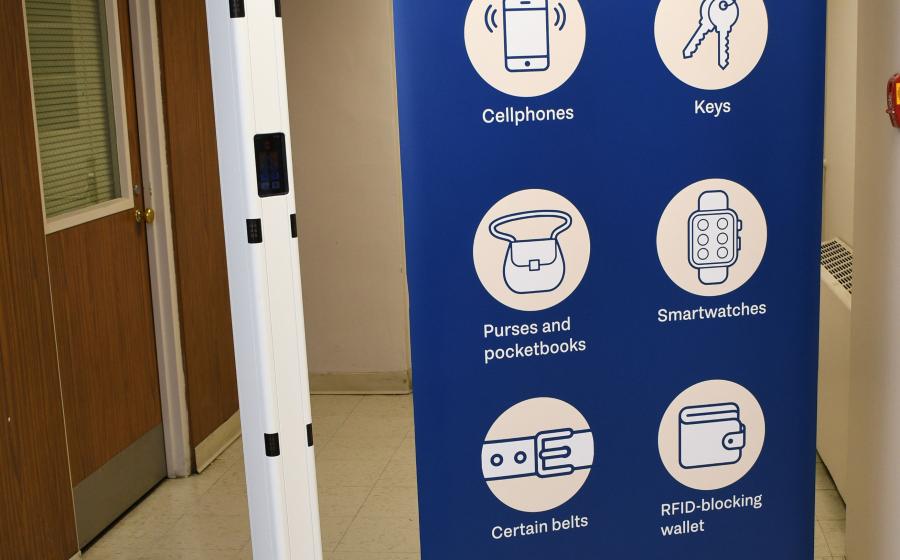 Metal detector and poster