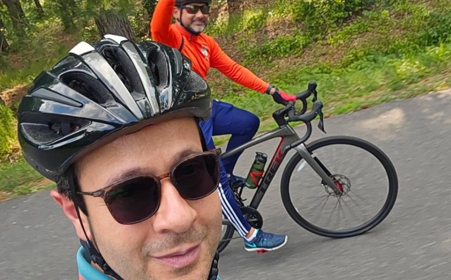 Doctors biking