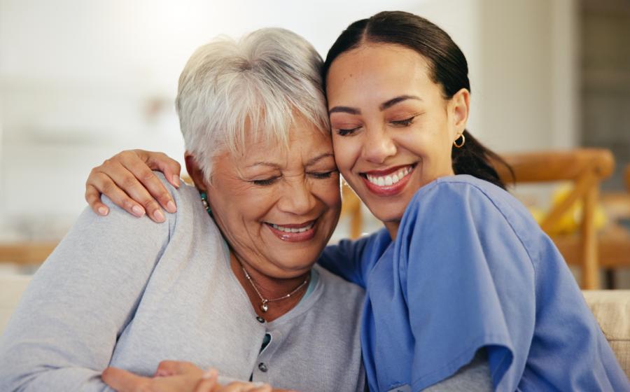 Nurse and woman 