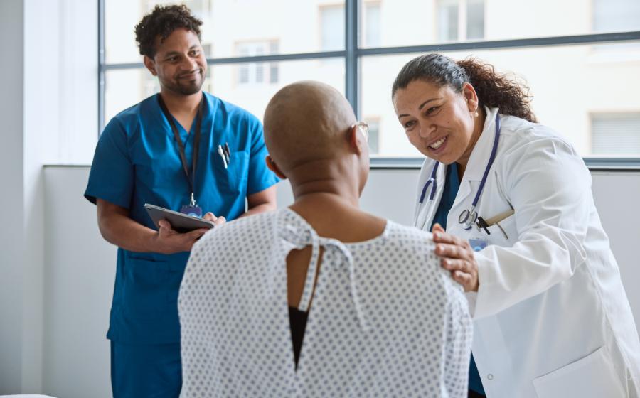 Patient with care team