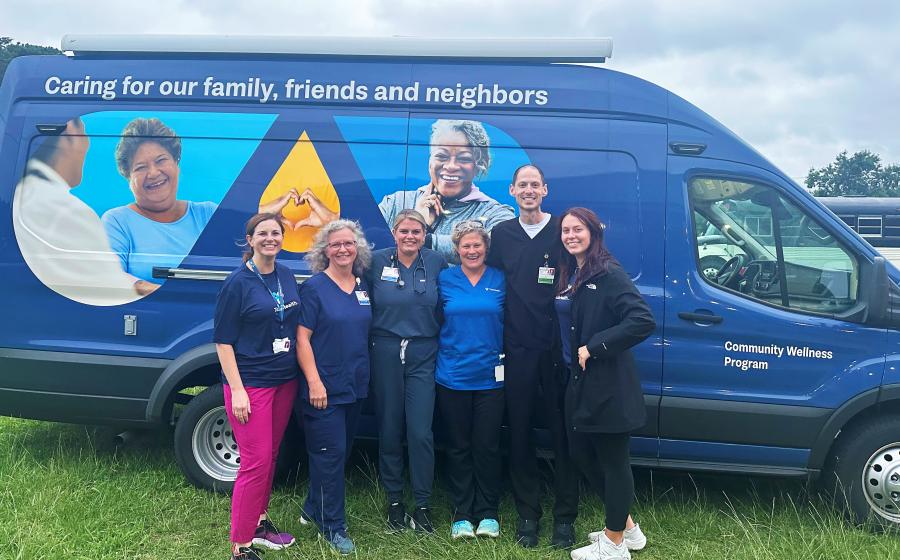 TidalHealth Community Wellness van at Westover health fair