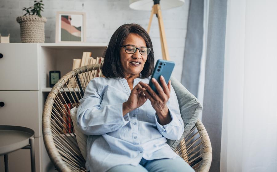 woman on cell phone